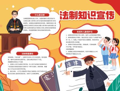 法治知识宣传手抄报