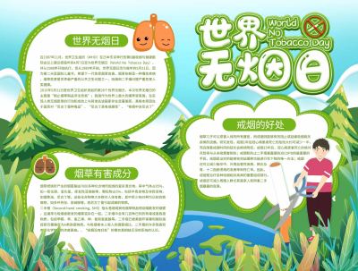 世界无烟日宣传手抄报