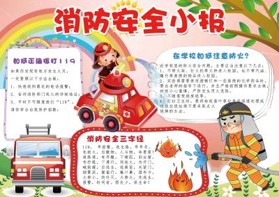 消防安全手抄报