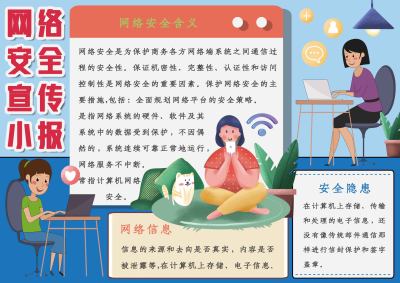 网络安全宣传手抄报