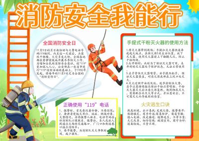 消防安全宣传手抄报