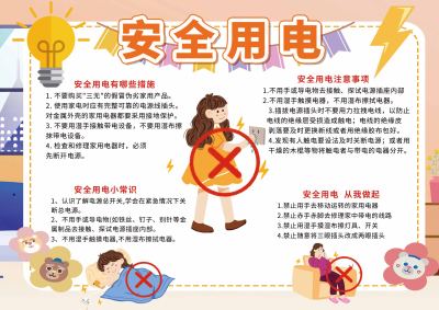 安全用电宣传手抄报