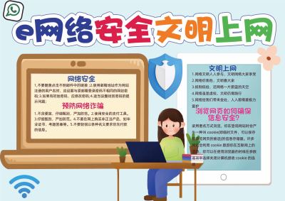 网络安全文明上网手抄报