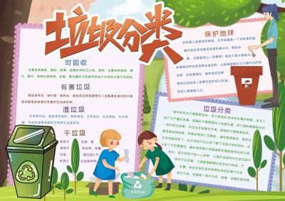 垃圾分类手抄报