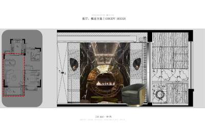 金茂无锡样板间硬装方案设计PPT31页
