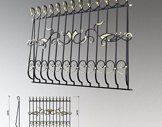 欧式栏杆3D模型下载