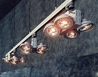 工业LOFT射灯3D模型下载