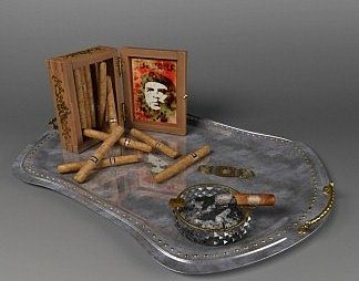 简欧雪茄3D模型下载