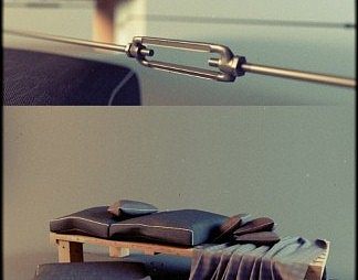 现代公共椅3D模型下载