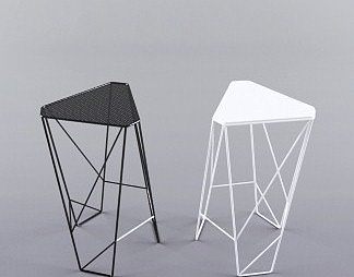现代吧凳3D模型下载