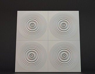 现代墙面3D模型下载