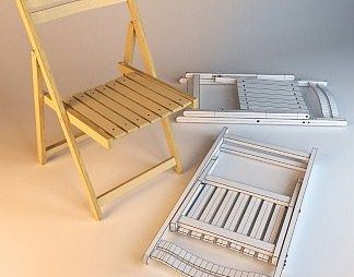 北欧休闲椅3D模型下载
