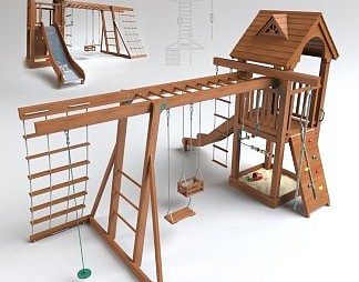 现代游乐设备3D模型下载