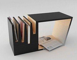现代边几3D模型下载