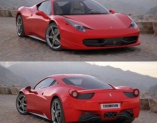 现代跑车3D模型下载