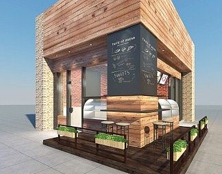 工业LOFT门头3D模型下载
