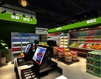工业LOFT便利店3D模型下载