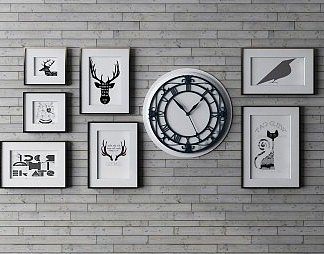 北欧动物画3D模型下载