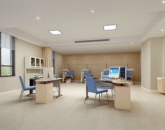 现代诊室3D模型下载