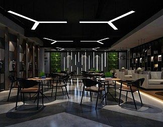 工业LOFT接待室3D模型下载