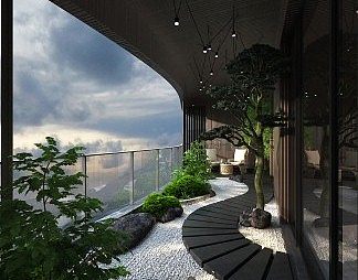 日韩阳台3D模型下载