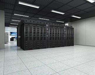现代机房3D模型下载
