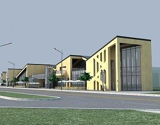 现代建筑3D模型下载