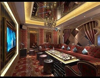 简欧KTV3D模型下载