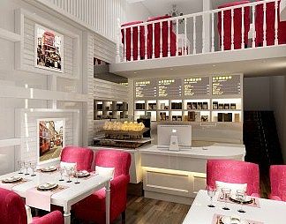 简欧面包店3D模型下载