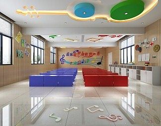 现代幼儿园3D模型下载