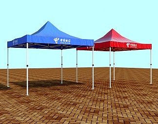 现代遮阳棚3D模型下载