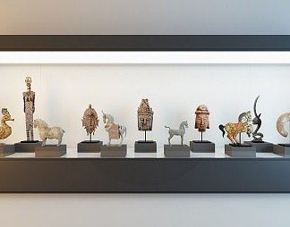新中式雕塑3D模型下载