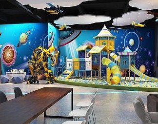 现代游乐场3D模型下载