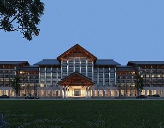东南亚建筑3D模型下载