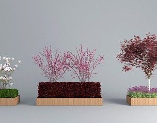现代花箱3D模型下载
