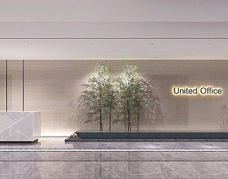 现代大厅3D模型下载