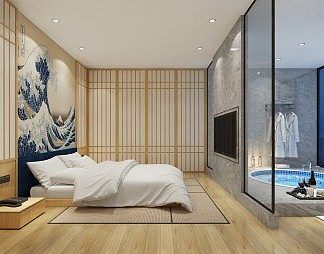 日韩客房3D模型下载