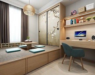 日韩书房3D模型下载