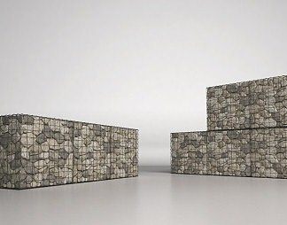 现代墙3D模型下载
