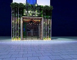 工业LOFT门头3D模型下载