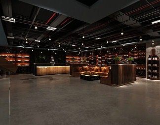 工业LOFT酒庄3D模型下载