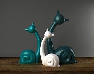 现代摆件3D模型下载