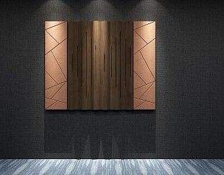 现代吸音板3D模型下载