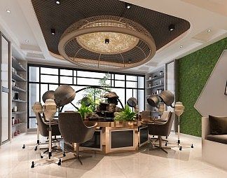 现代美容院3D模型下载