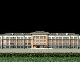 欧式办公楼3D模型下载