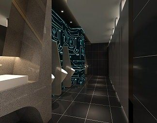现代卫生间3D模型下载
