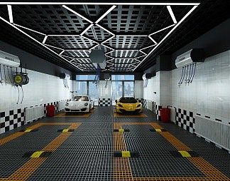 现代4s店3D模型下载