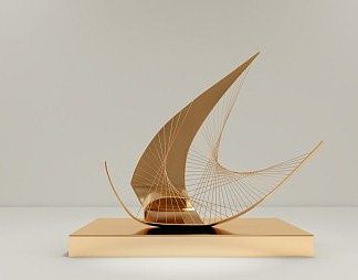 现代摆件3D模型下载
