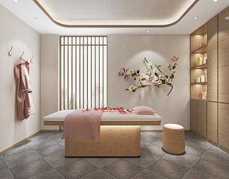 新中式spa3D模型下载