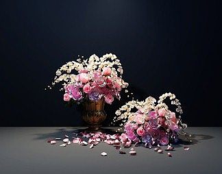 简欧花瓶3D模型下载